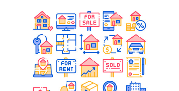 Набор иконок на тему city