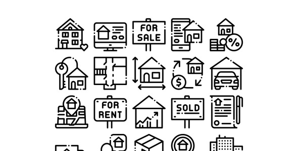 Набор иконок на тему city