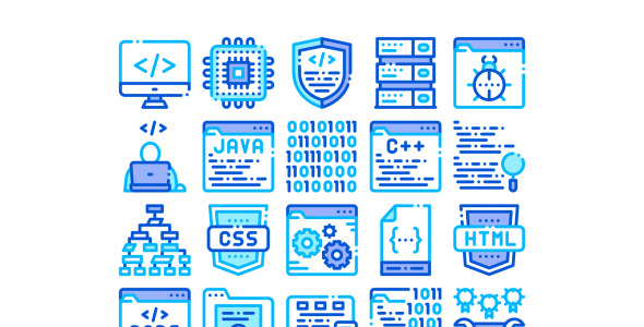 Набор иконок на тему computer