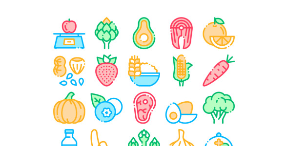 Набор иконок на тему food