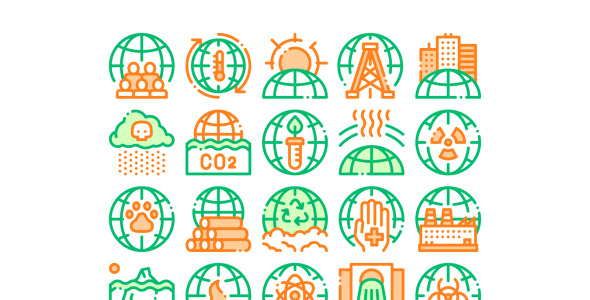 Набор иконок на тему industrial