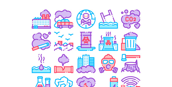 Набор иконок на тему nature