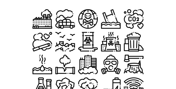 Набор иконок на тему nature