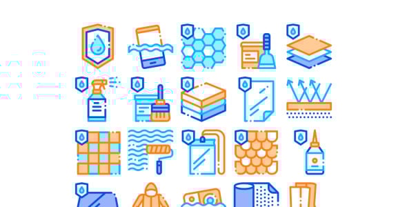 Набор иконок на тему industrial