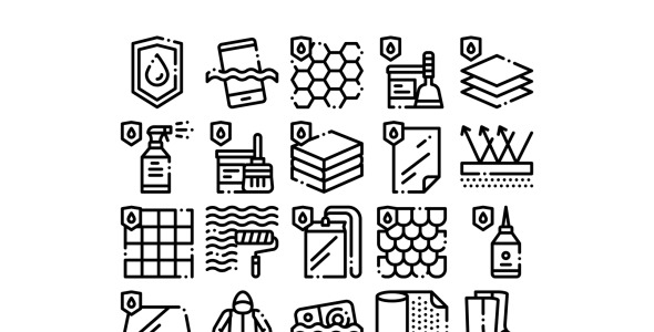 Набор иконок на тему industrial