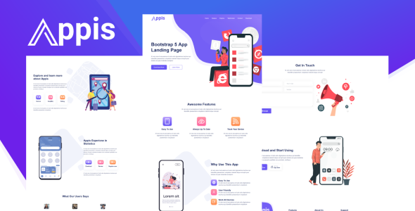 Bootstrap 5 App Landing Page Template