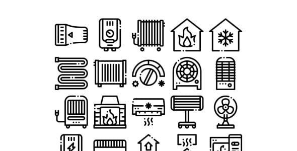 Набор иконок на тему industrial