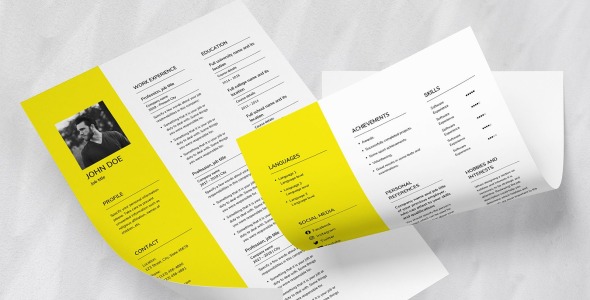 Download Barber CV Resume Template - Резюме на тему графика