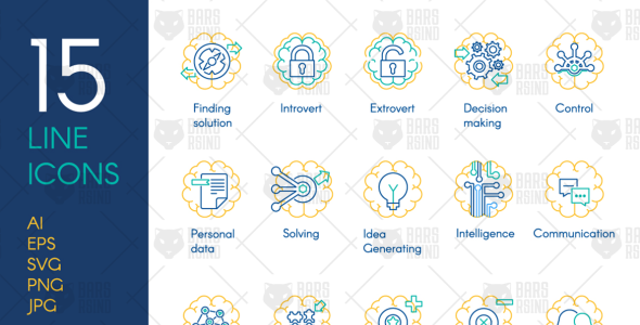 Набор иконок на тему графика