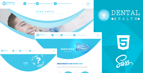 Dental Health Creative Responsive HTML5 &amp; CSS3 Theme Website Template