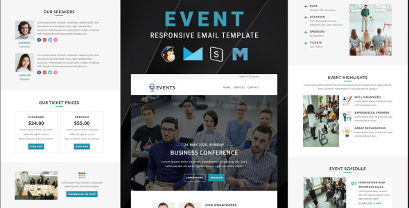Events – Multipurpose Responsive Email Newsletter Template