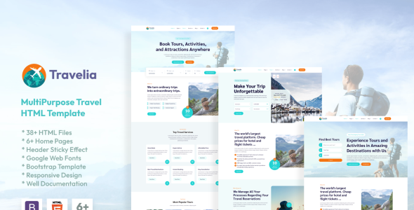 Tour &amp; Travel Agency Website Template