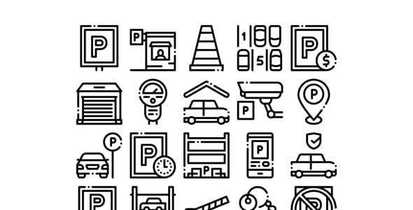 Набор иконок на тему transport