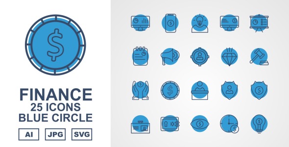 Набор иконок на тему финансы