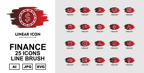 Набор иконок на тему финансы