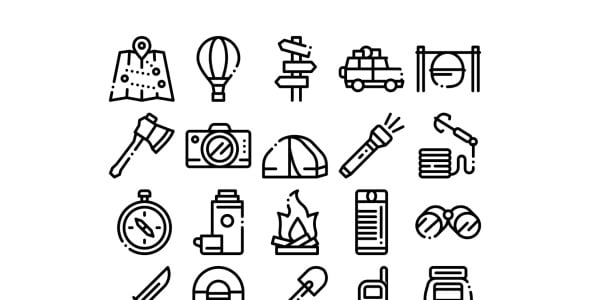 Набор иконок на тему maps