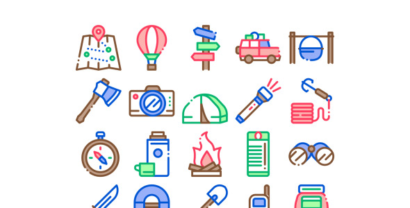 Набор иконок на тему maps