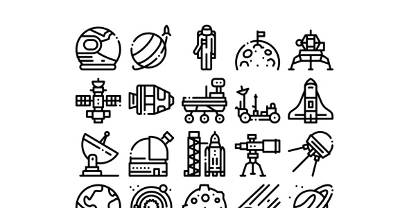 Набор иконок на тему science