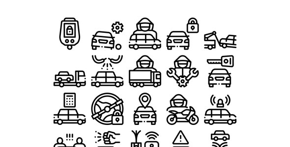 Набор иконок на тему transport