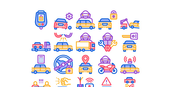 Набор иконок на тему transport