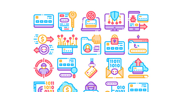 Набор иконок на тему финансы