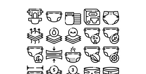 Набор иконок на тему baby