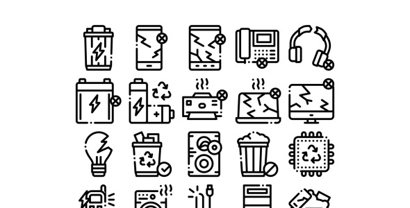Набор иконок на тему industrial
