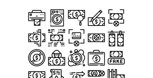 Набор иконок на тему финансы