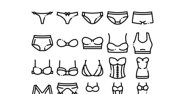 Набор иконок на тему beauty