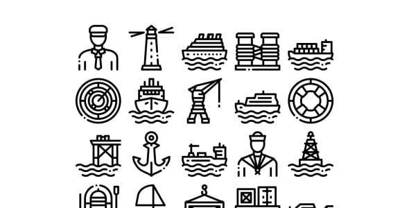 Набор иконок на тему transport