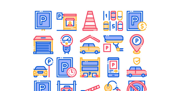 Набор иконок на тему transport