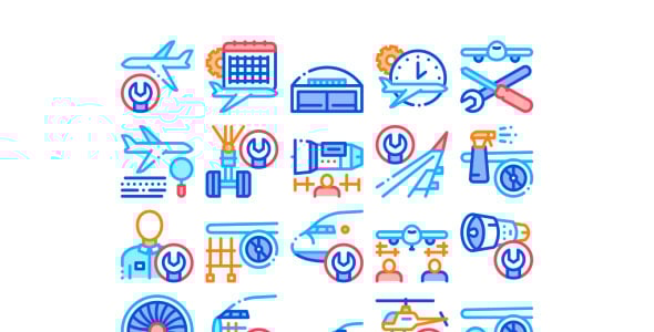 Набор иконок на тему transport