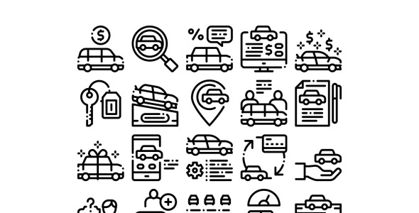 Набор иконок на тему transport