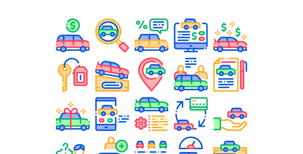 Набор иконок на тему transport