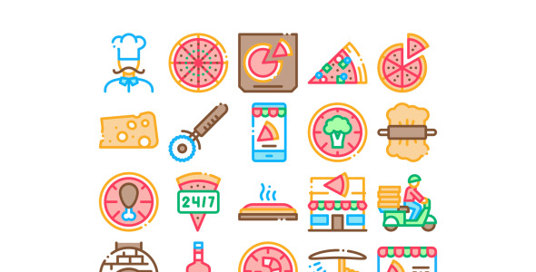 Набор иконок на тему food