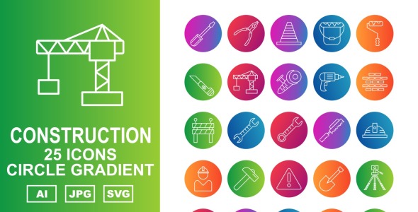 Набор иконок на тему industrial