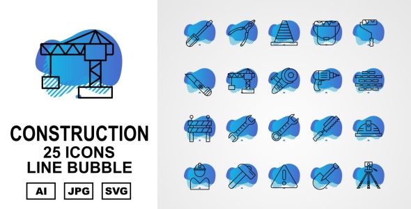 Набор иконок на тему industrial