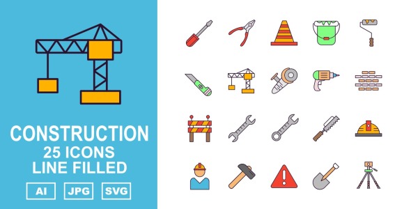 Набор иконок на тему industrial