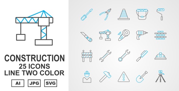Набор иконок на тему industrial