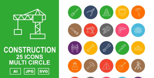 Набор иконок на тему industrial