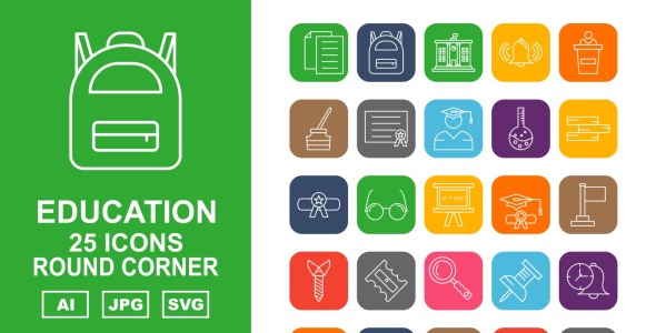 Набор иконок на тему science