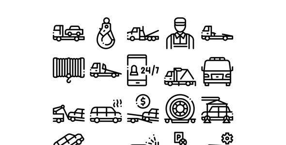 Набор иконок на тему transport