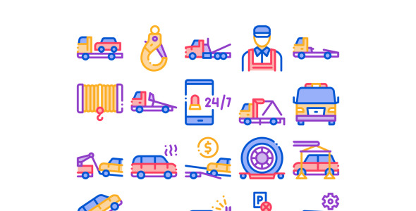 Набор иконок на тему transport