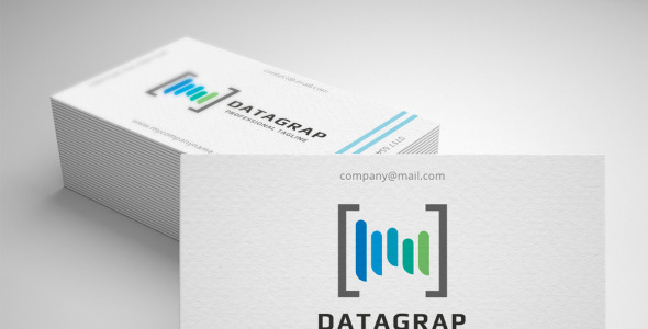 Шаблон логотипа на тему графика