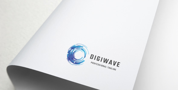 Шаблон логотипа на тему графика