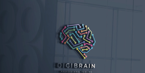 Шаблон логотипа на тему графика