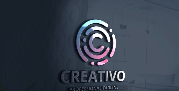 Шаблон логотипа на тему графика