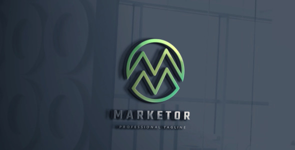 Шаблон логотипа на тему графика