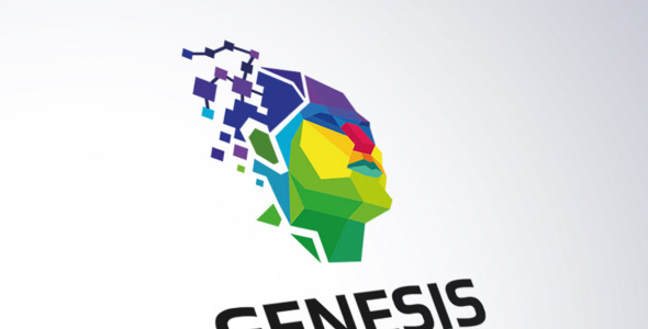 Шаблон логотипа на тему графика