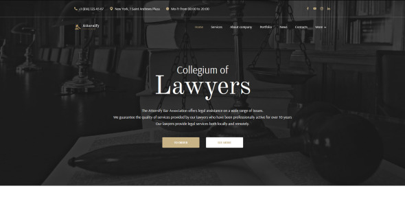 Private Law Firm and Attorney WordPress Theme